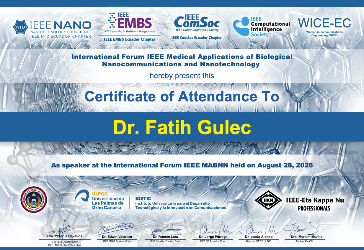 Award ceremony at Ozyegin University, Istanbul.
